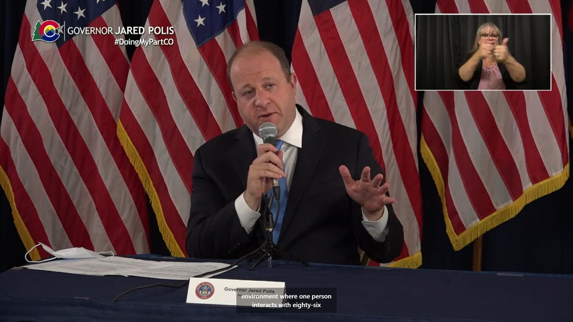 Gov. Jared Polis last call press conference